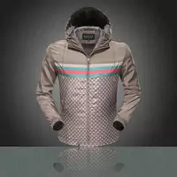 handsome veste gucci jacket hiver hoodie tape line